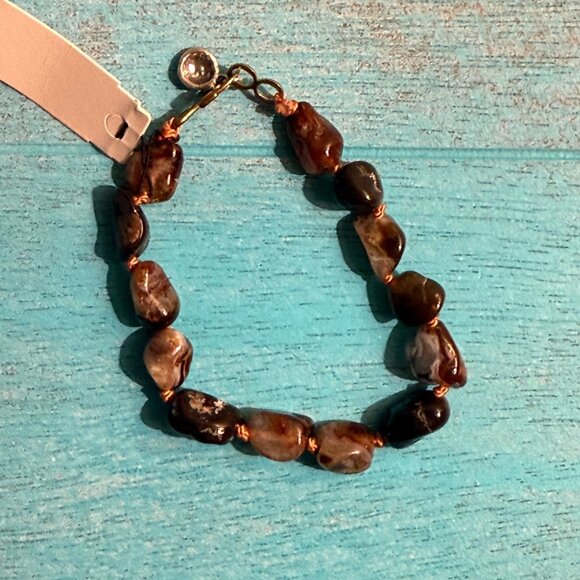 Peyote Bird Polished Tumbled Stone Bracelet NEW NWT - Picture 4 of 5